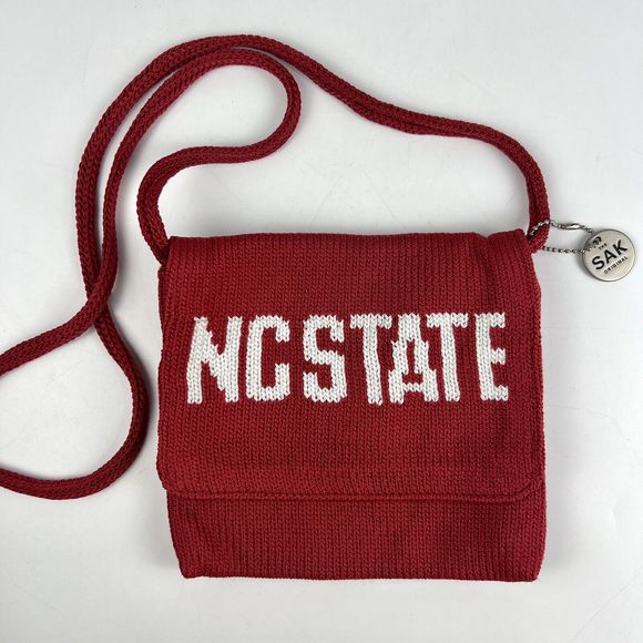 NC State University Crossbody Purse The Sak Original Red Knit‎ Wolfpack bag - Picture 1 of 11